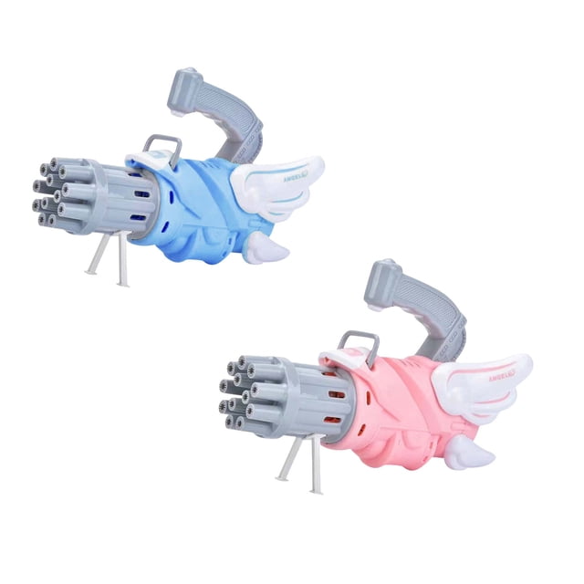 Jindong Machine à Bulles 50 ml 2 Pcs Souffleur de Bulles 12 Trous Machine à Bulles Automatique Électrique