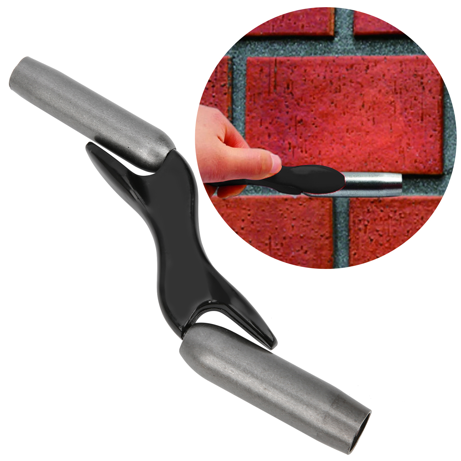 Brick Jointer Trowel Set – 4-Piece Handheld Pointing Tool With Ergonomic Handle, 1/2, 5/8, 3/4, And 7/8 Inch Sizes, For Mortar Joint Finishing