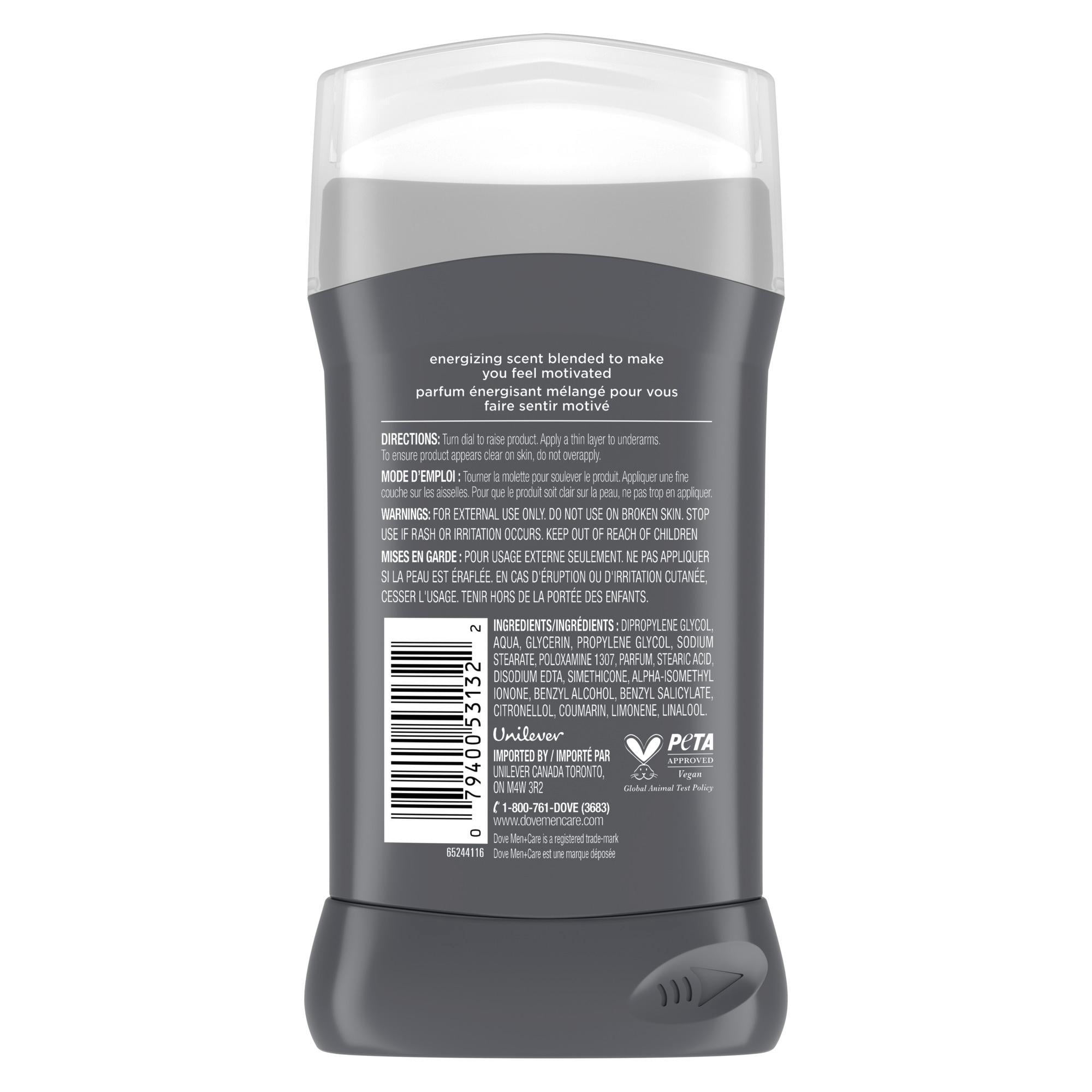 Dove Men+Care Désodorisant en Bâton Protection Anti-Odeurs 72 H Horizon, 85 g