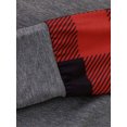 thumbnail image 4 of xiaxaixu T-shirt Imprimé de Noël pour Femmes, Pull-Over Patchwork à Manches Longues, 4 of 10