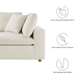 thumbnail image 4 of Modway Commix 2 Piece Down Filled Overstuffed Sectional Sofa Set in Light Beige, 4 of 10