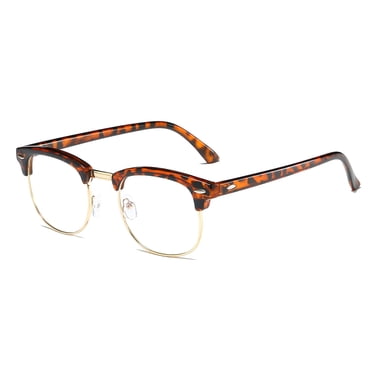 Amdohai Lunettes Anti-Lumière Bleue Universelles Lunettes Anti-Lumière Bleue Anti-Fatigue Légères Lunettes de Protection des Yeux Orange+or
