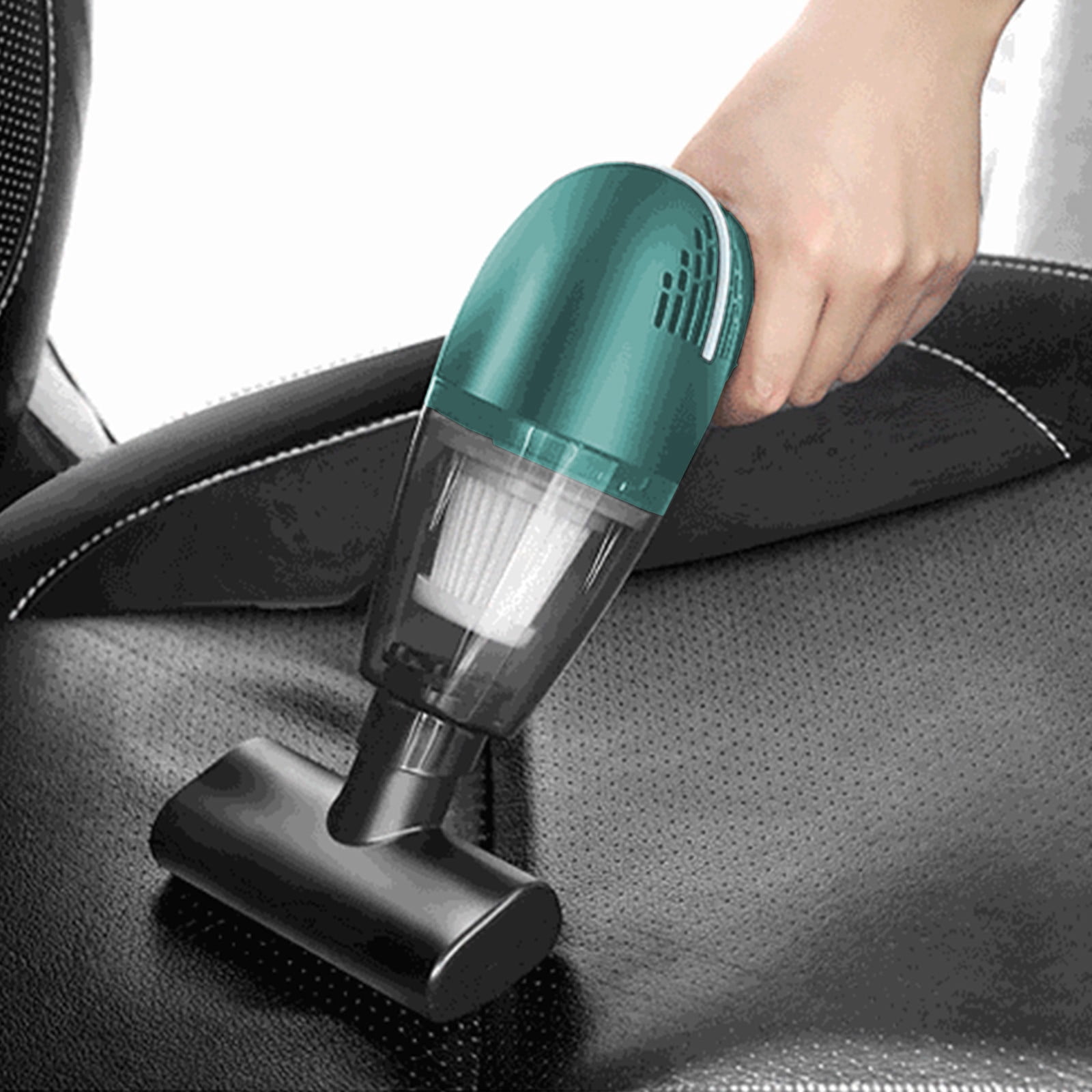 COFEST Car Portable Handheld Small Vacuum Cleaner Wireless Home Car Dual-use Rechargeable High-power Powerful Vacuum Cleaner Green