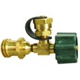 thumbnail image 2 of JR Propane Adapter Fitting 07-30215 Tee Style; With Green Quick Connect And Brass Cylinder Thread Cap, 2 of 4