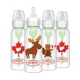 thumbnail image 1 of Dr. Brown's Anti-Colic Options+ Narrow Baby Bottles, Level 1 Slow Flow, Moose / Beaver, 0m+, 4 x 8oz Bottles, 1 of 9