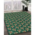 thumbnail image 3 of Ahgly Tapis Rectangulaire Lavable en Machine Intérieur Transitionnel Vert Armée, 2 Pieds x 4 Pieds, 3 of 7