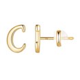 thumbnail image 1 of XZNGL Gold 26 Alphabet Stud Earrings With Gold Plated Finish Womens Earrings, 1 of 9
