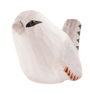 Petite Statue d'Oiseau en Bois Sculpture Faite à la Main Unique pour Décoration Maison Cadeau