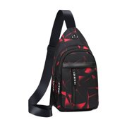 Meitianfacai Back to School Clearance! Sling Multi-Layer Backpack Crossbody Bag Travel Hiking Backpack Chest Bag with Front Pocket USB Charging Port Lightweight Casual Shoulder Bag School Supplies