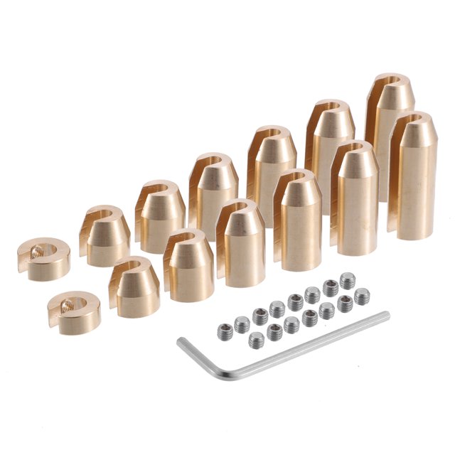 Unique Bargains Rear Brass Wheel Spoke Balance Weights Refill with Wrench Tool Metal 14pcs/Set Gold Tone for Motorcycle