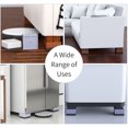 thumbnail image 3 of 4 Pack Lave-Linge Pieds Coussinets Carrés Anti-Vibrations Choc Antidérapant et le Bruit Annulation Hauteur Réglable Coussinets pour Lave-Linge Sèche-Linge Réfrigérateur Meubles Appareils Ménagers, 3 of 8