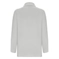 thumbnail image 4 of AherBiu Womens Button down Shirts Long Sleeve Casual Fall Tops Cotton Linen Loose Collared Blouses, 4 of 5