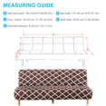 thumbnail image 2 of CHOK 2024 Futon Slipcover Armless Sofa Covers Stretch Sofa Bed Slipcover Protector Elastic (Light Gray Animal), 2 of 6
