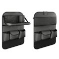 thumbnail image 1 of Qiaoxi Car Back Seat Organizer with Foldable Table Tray, Adjustable Buckle Mounting, Multi-Functional Storage Rack Phone Pockets, Utility Tool for Kids Toddlers Travel, 1 of 6