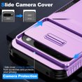 thumbnail image 3 of for Google Pixel 9 Pro XL Case, Heavy Duty Case with Camera Lens Sliding Cover, Shockproof Dropproof Non-Slip Military Grade Full Body Rugged Protection Cover Case for Google Pixel 9 Pro XL, Purple, 3 of 7