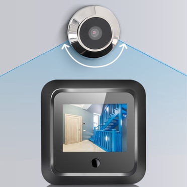 Visionneuse de Porte Numérique, Caméra à Trou pour les Yeux de Porte en Alliage de Zinc 0,3 Mpx Antivol, Objectif à 120 Degrés, Écran HD 2,4 Pouces pour Appartement