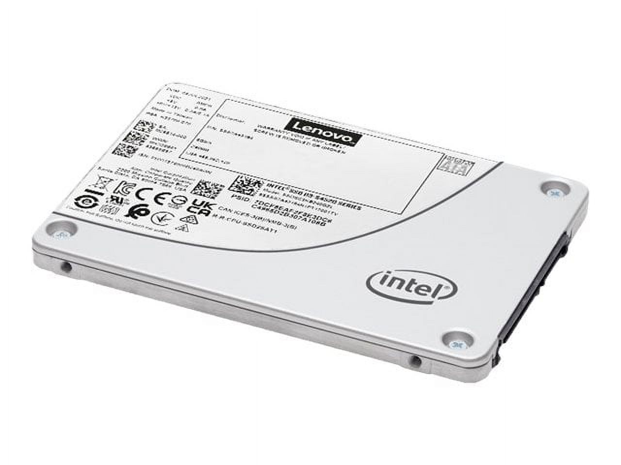 Lenovo ThinkSystem S4520 - SSD - Read Intensive - encrypted - 1.92 TB - hot-swap - 2.5" (in 3.5" carrier) - SATA 6Gb/s - 256-bit AES - CRU - for ThinkAgile VX5530 Appliance; ThinkSystem SR570; SR63X; SR645; SR650 V2; SR65X; SR665
