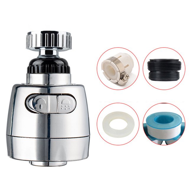 Coofit Tap Head 360 Degree Splash-proof Swivel Faucet Sprayer Water Saving Faucet