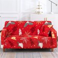 thumbnail image 4 of Birdeem Christmas Printed Sofa Cover Santa Claus Elastic Couch Cover Machine Washable Christmas Theme Red Sofa Slipcover for Living Room Festive Sofa Protector, 4 of 7