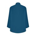 thumbnail image 4 of Timegard Chemises pour Femmes en Coton et Lin à Boutons, Col à Revers, Blouse à Manches 3/4, Hauts d'Automne avec Poches, 4 of 5