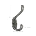 thumbnail image 2 of Double Iron Hook Antique Silver - Set of 3, 2 of 2
