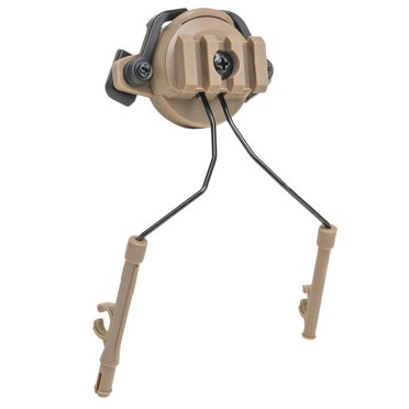 Ensemble Adaptateur Casque Tactique Rotatif Support Casque de Paintball Accessoire pour Rail de Guidage 19-21mm (Couleur Brume)