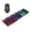 Black, variant on PEONAVET Wireless Mouses Wireless Mouses GTX300 Punk Keyboard Mouse Backlight Game E-sports Suit USB Wired Luminous Suspension Key Mouse Suit 104 Key Mechanical Handle