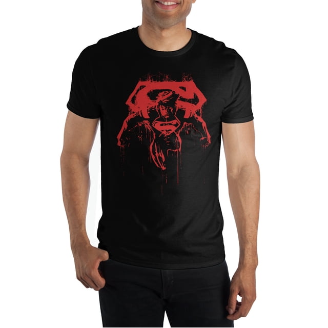 DC Comics Superman Red Character & Logo Men's Tee (XX-Large)