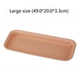 thumbnail image 1 of Indoor Outdoor Flower Pot Plant Saucer Drip Trays Resin Rectangle Plate, 1 of 7