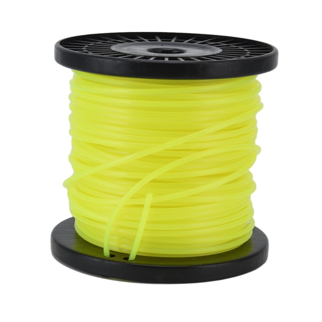 Fil de Désherbeur Ligne de Coupe-Bordures 3,0 mm Rond Jaune Ligne de Coupe-Bordures Ligne de Désherbeur Professionnelle pour la Plupart des Tondeuses à Gazon pour Coupe Intense