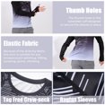 thumbnail image 3 of Mens Sun Shirts UV Protection Long Sleeve UPF 50+ Rash Guard Fishing Shirt Black XXL, 3 of 6