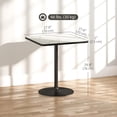 thumbnail image 3 of HOMCOM Dining Table for 4, Modern Kitchen Table with Marble Effect Tabletop, 3 of 10