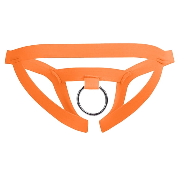 iHPH7 Mens Thong, Men's Thong Underwear, Mens G String, Low Rise Underwear Men, Orange One Size
