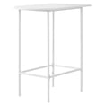 thumbnail image 3 of Monarch Specialties Home Bar, Bar Table, Bar Height, Pub, 36" Rectangular, Small, Kitchen, Metal, Laminate, White, Contemporary, Modern, 3 of 3