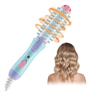 Iumwxz Curling Iron Heated Round Brush Antiscald Mini Curling Brush For Short Hair Electric Wand Curling Iron Ceramic Hair Tools For Styling