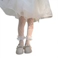 thumbnail image 1 of Collants pour Filles, Maille Élastique, Patchwork Transparent, Bas Lolita, Coupe Ajustée, Chaussettes, Collants, 1 of 7