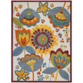 thumbnail image 1 of HomeRoots 385129 Tapis d'Intérieur et d'Extérieur Jaune et Ivoire 8 x 11 Pi, 1 of 1