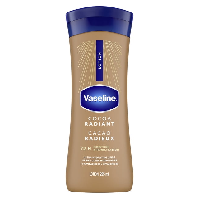 Vaseline Lotion Cacao Radieux 72 H d'Hydratation, 295 ml