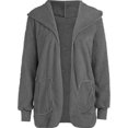 thumbnail image 4 of Innerwin Manteau à Capuche pour Femmes, Veste d'Hiver Chaude à Manches Longues, Gris Foncé m, 4 of 6