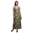 thumbnail image 1 of Bimba Robe Longue Maxi Bohème à Bretelles Sans Manches Imprimée Florale pour Femme - X-Grand, 1 of 6