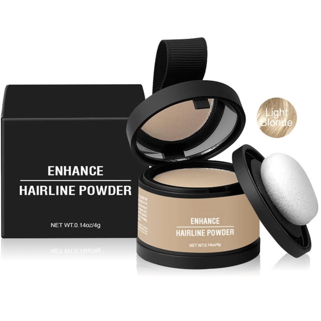 Poudre pour la Ligne de Cheveux, Rehausse la Ligne de Cheveux, Poudre pour la Ligne de Cheveux, Dissimule Instantanément la Racine des Cheveux, Poudre pour Cheveux (Blond Pâle), Soins Capillaires pour Femmes