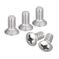 thumbnail image 1 of Unique Bargains Vis de Machine à Tête Ovale M6x12 mm, Lot de 25, Vis à Tête Fraisée Légèrement Relevée en Acier Inoxydable 304, 1 of 5