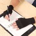 thumbnail image 4 of Graflsoa Copper-Infused Arthritis Relief Gloves with Open Finger Design for Enhanced Comfort and Mobility, Ideal for Hand Pain, Tendinitis, and Rheumatism Support, Black, Size S/M/L, 4 of 6