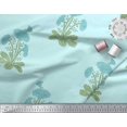 thumbnail image 2 of Soimoi Polyester Crepe Fabric Leaves & Floral Block Fabric Prints by Yard 52 Inch Wide, 2 of 3
