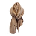 thumbnail image 1 of Unatoiry Foldable Women S Scarf Classic Easy To Clean And Maintain Warm Solid Color Large Thick Scarf khaki, 1 of 6