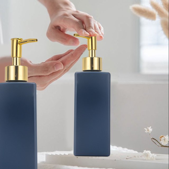 YIMWNYI Foaming Soap Dispenser Refillable Glass Bottle, Hand Soap Pump, Bathroom and Kitchen Organizer, Eco-Friendly Soap Container, Versatile Lotion Dispenser, Attractive Decorative Bottle