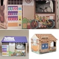 thumbnail image 4 of lionlar Cardboard Cat Scratcher Scratch Pad Reversible and Replaceable Shaped Cat Lounge Brown, 4 of 9