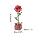 thumbnail image 3 of Building Blocks Flowers Flower Puzzles Three-dimensional Models Wooden Handicrafts, 3 of 7