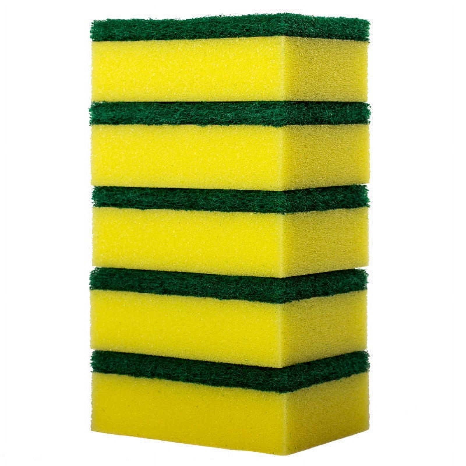 Namzi Durable Cleaning Sponge Pads, 5Pcs Multi-purpose Double Side Home Kitchen Dish Wash Cleaning Sponge Scrubbing Scouring Pads