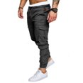 thumbnail image 1 of Mens Slim Fit Work Combat Trousers Cargo Pants with Multi Pockets, 1 of 4